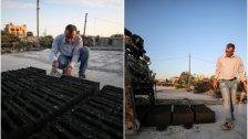 بالفيديو/ مواطن من غزة ينجح باستخدام رماد النفايات المحروقة في صناعة حجارة بناء صديقة للبيئة
