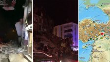 بالصور والفيديو/ الزلزال الذي ضرب المناطق الشرقية من تركيا، تسبب بأضرار ضخمة في تركيا وطالت هزاته الإرتدادية العديد من مناطق سوريا والعراق ولبنان وفلسطين