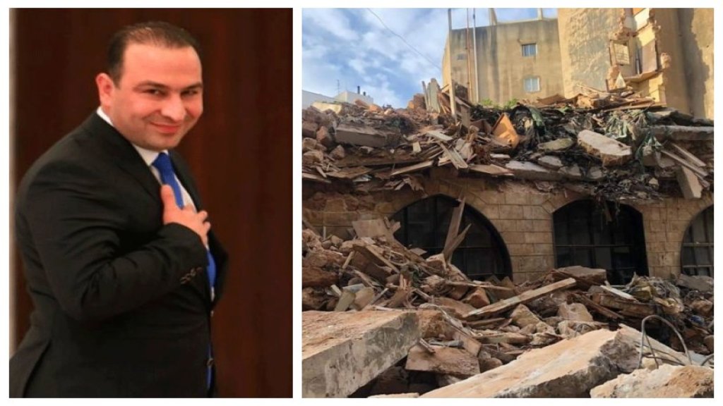 وزير الثقافة عباس مرتضى من الأشرفية: تم تقديم طلب لوزارة الثقافة لهدمه ورفض في عهد الوزير طارق متري وتبين أن هناك استهتاراً ولم يتم ترميمه