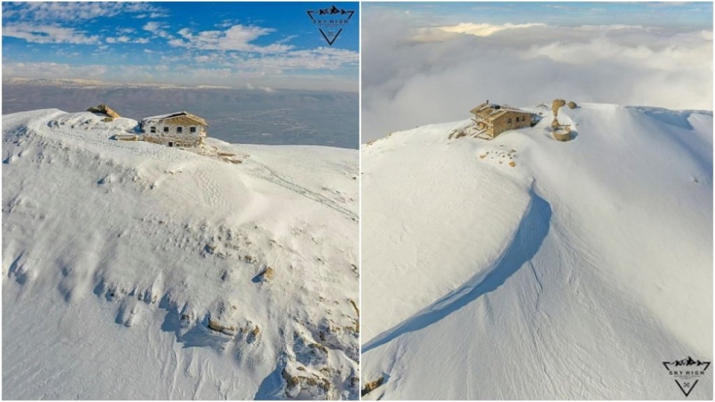 صور جوية ساحرة من اعالي كفرسلوان بثوبها الأبيض 