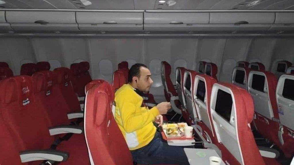 بالصورة/ راكب واحد من الجنسية المصرية على متن الطائرة المتجهة من دبي إلى الصين