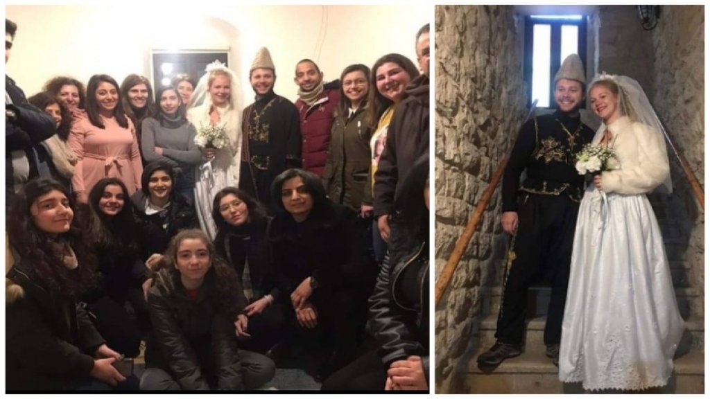 بالصور/ إتيان وغايتان عروسان فرنسيان أرادا أن يبدأ زواجهما بالخدمة الإنسانية في مساعدة المسنّين والفقراء...إختارا بلدة القبيات اللبنانية متطوعين مع مختلف الجمعيات!