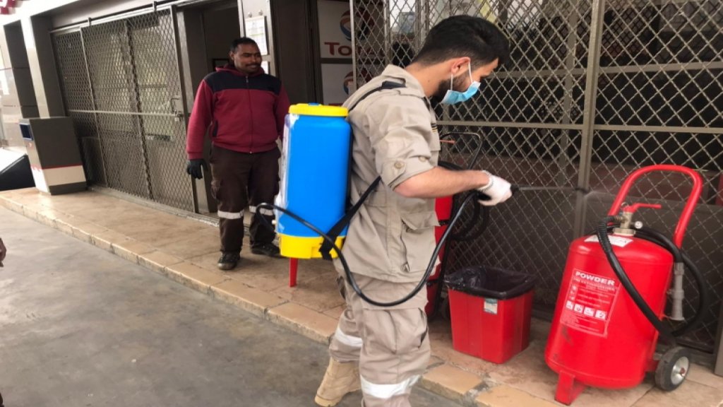 حملات تعقيم في مدينة بنت جبيل من قبل كشافة الرسالة الاسلامية