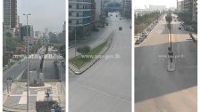 بعدسة التحكم المروري...شوارع بيروت خالية من "عجقة" السيارات والناس: "ولا دومري كلن بالبيت او طلعوا عالضيعة"!