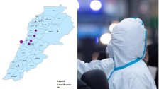  وزارة الصحة تنشر خارطة توضح انتشار فيروس كورونا في الاقضية اللبنانية