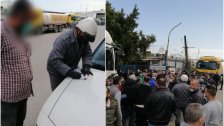 بالصور/ بعد عدم التزام اصحاب الصهاريج بعدم التجمع امام شركة المحروقات في  الدورة ...مفرزة سير الجديدة تحرر محاضر بحق المخالفين