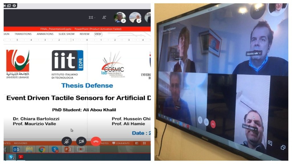 الجامعة اللبنانية وجامعة جنوى الايطالية تتشاركان مناقشة أطروحة دكتوراه عبر الإنترنت... إيطاليا ولبنان يتحديان العزلة وكورونا بالعلم!