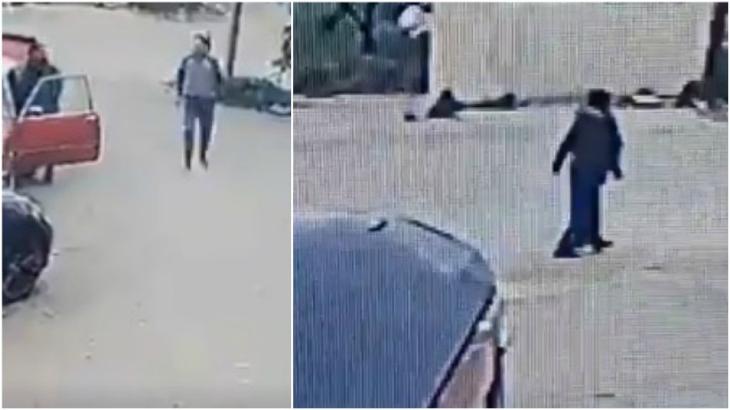 بالفيديو/ مشاهد تظهر الرجل الذي اقدم على طعن زوجته في برالياس وهو يتوجه الى منزلها متنكراً بزي امرأة ومشهد آخر وهو يركض نحو سيارته ويغادر بعد اسكتمال جريمته!