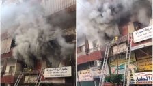 بالفيديو/ حريق يلتهم شقة سكنية في الغبيري والدفاع المدني يحاول بصعوبة السيطرة على النيران