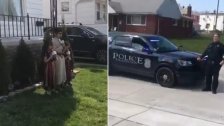 بالفيديو/ خلال دورية لمعايدة الصغار في حجرهم المنزلي، أطفال فاجأوا رجال الشرطة في ديربورن برد التحية و"طلع البدر علينا"!