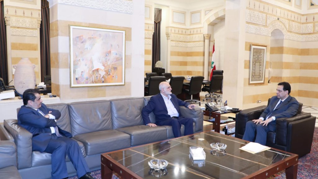 الرئيس حسان دياب التقى الوزير السابق علي حسن خليل