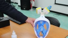بالصور/ تطوير 50 قناع غطس للحماية من كورونا بنسبة 100 ٪.. سُلمت إلى مستشفى الحريري لاستخدامها من قبل مقدمي الرعاية الصحية!