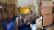 بالصور/ في بئر حسن...مستودع يحوي مواد غذائية فاسدة ولا يستوفي شروط السلامة العامة