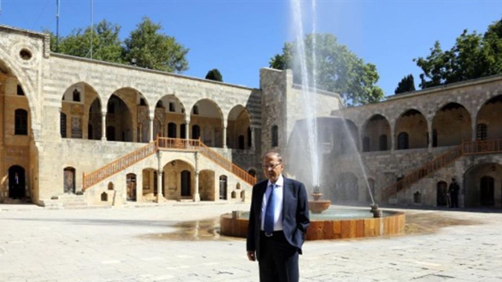 مكتب الاعلام في رئاسة الجمهورية: لا صحة لما يوزع عن تجهيز قصر بيت الدين وتوسيع اجزاء منه