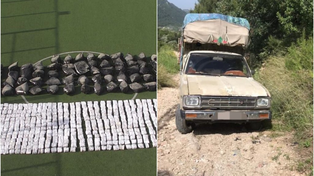 بالصور/ 2 طن من مادة حشيشة الكيف كانت في طريقها من عكار إلى تركيا وعملية نوعية لشعبة المعلومات