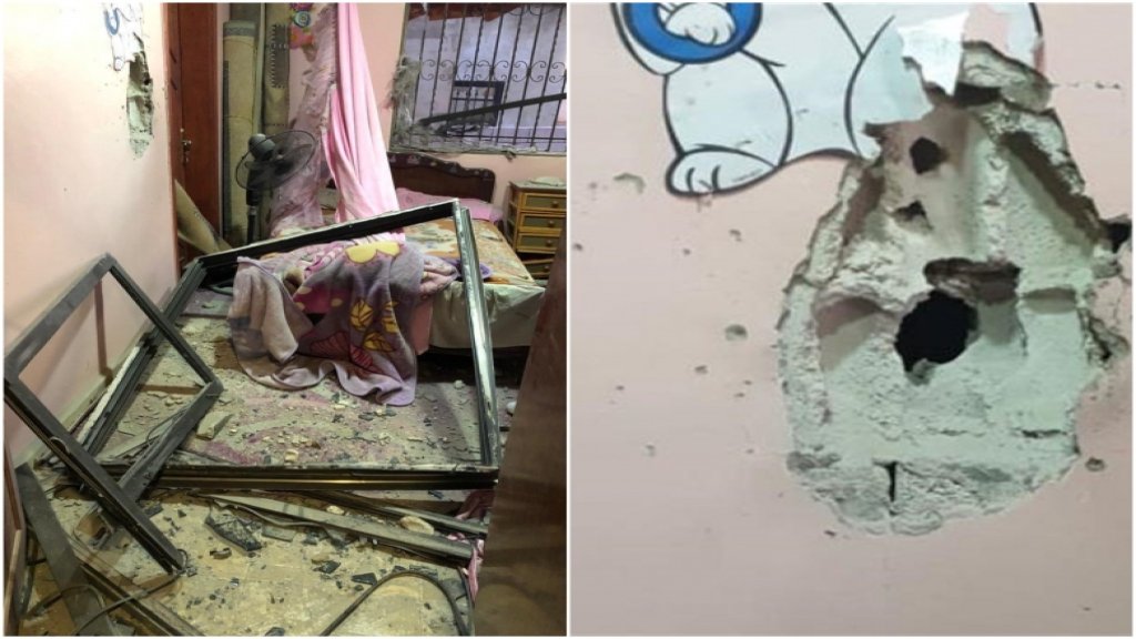 اشتباكات بقذائف صاروخية في بعلبك فجرا وصور للأضرار في بعض المنازل