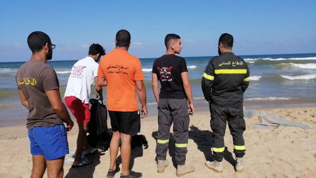 انتشال جثة مواطن قضى غرقاً مقابل شاطئ الرملة البيضاء