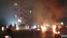 بالفيديو/ &rlm;قطع السير بعد نفق سليم سلام باتجاه الوسط التجاري والطريق البحرية البحصاص وتقاطع الصيفي 