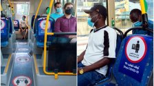 بالصور/ هكذا تحاول الباصات ووسائل النقل في دبي كبح انتشار فيروس كورونا!