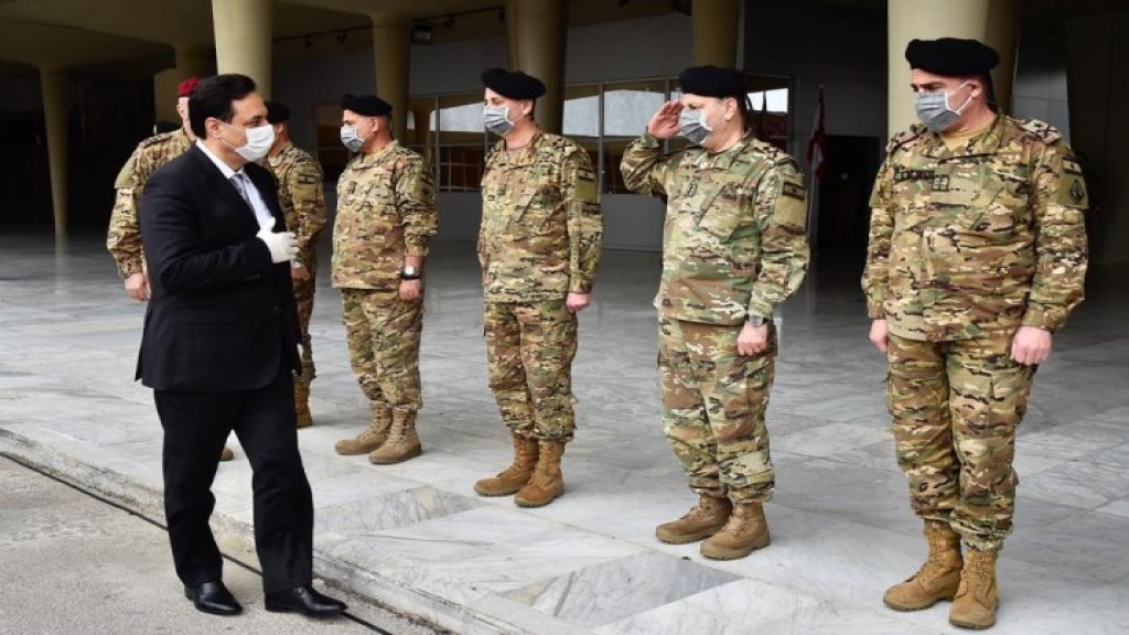 الرئيس دياب بمناسبة عيد الجيش: رهان اللبنانيين على جيشهم لم يضعف ولم يتبدّل.. هو صمام أمان الدولة والمجتمع وسور الحماية للسلم الأهلي والاستقرار