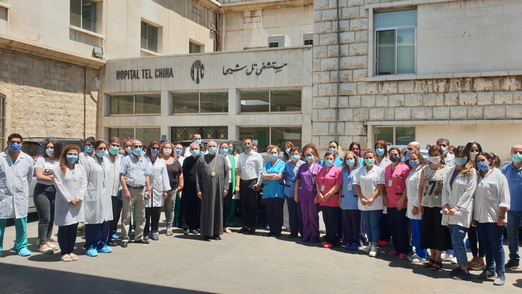 وقفة وفاء لروح الشهيدة الممرضة زينب حيدر في مستشفى تلشيحا