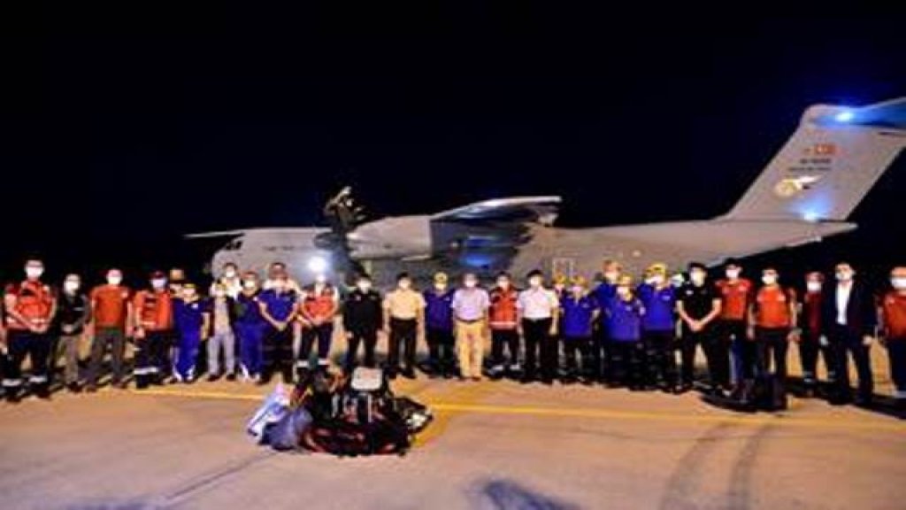 وصول طائرة مساعدات تركية إلى بيروت بعد منتصف الليل