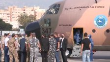 بالفيديو/ وصول أول طائرة عسكرية أردنية إلى بيروت وعلى متنها المستشفى الميداني الأردني
