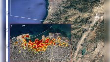 وكالة ناسا تنشر صورة تحدد فيها المناطق المتضررة في انفجار مرفأ بيروت