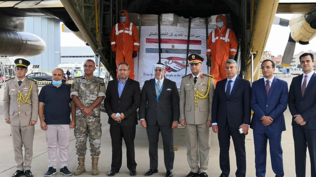 وصول الموجة الثالثة من الجسر الجوي المصري والمكونة من 14 طنا من المساعدات الدوائية