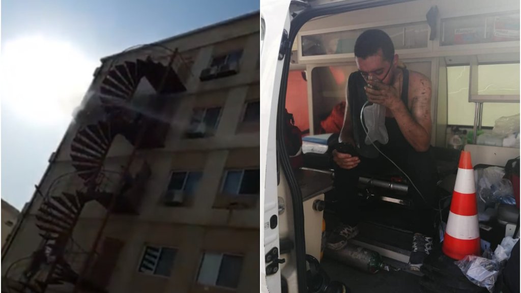 شاب عرّض نفسه للخطر أثناء اندلاع حريق في مستشفى أورانج ناسو في طرابلس من أجل إنقاذ أطفال حديثي الولادة 