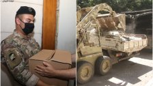 بالصور/ الجيش يواصل توزيع المساعدات على منازل المواطنين المتضررين من جرّاء الانفجار الكارثي في مرفأ بيروت وإزالة الركام من الشوارع المتضرّرة