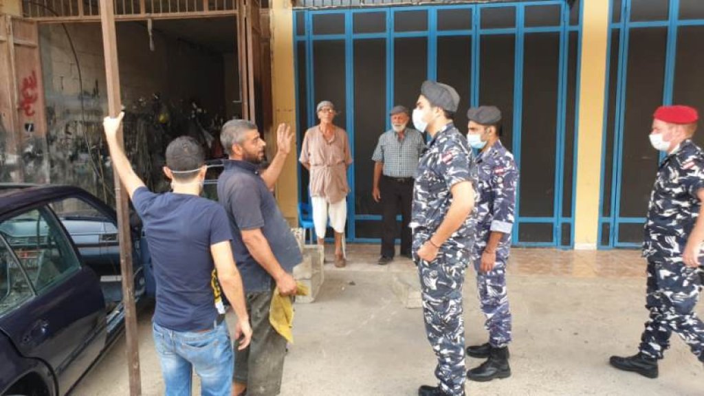 قوى الأمن سطرت محاضر ضبط بحق المخالفين لقرار التعبئة في حلبا والجوار