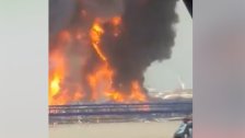 بالفيديو/ لبناني يتلو وصيته الاخيرة اثناء حريق مرفأ بيروت: اذا متنا ترحموا علينا