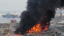  الإليزيه يؤكد استعداده للمساعدة بإخماد حريق مرفأ بيروت إذا تطلب الأمر