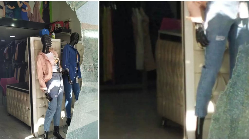 مجهولون أقدموا على  إطلاق النار على محلّ للملابس في سوق بعلبك