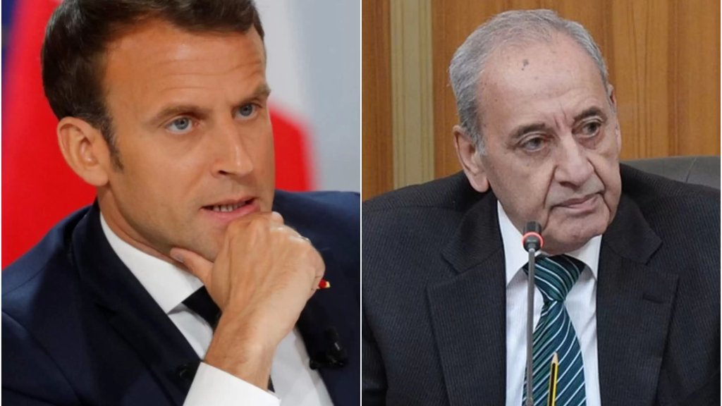 اتصال متوقع هذه الليلة بين الرئيس الفرنسي ايمانويل ماكرون والرئيس نبيه برّي في موضوع تشكيل الحكومة
