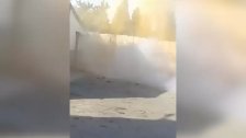 بالفيديو/ لحظة تفجير الحزام الناسف الذي كان بحوزة الارهابي الذي هاجم فجراً مركز الجيش في عرمان - المنية