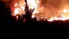 فيديو متداول للحريق الذي إندلع في منطقة عرمون وتمكنت فرق الإطفاء من إخماده