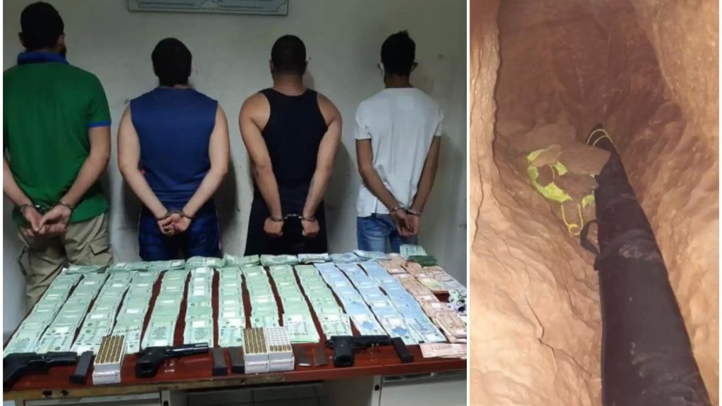 بالفيديو/ عصابة سرقت حوالي 400 مليون ليرة و40 ألف دولار و10 آلاف يورو من خزنة داخل منزل في جبيل وقامت بتخبئة المسروقات داخل مغارة في العاقورة...وشعبة المعلومات توقف أفرادها