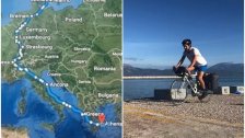 إنجاز زغرتاوي للشاب مارك...جاب دول أوروبا من النروج إلى اليونان عبر دراجته الهوائية قبل العودة لبيروت