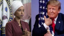 بالفيديو / ترامب يسخر من الصوماليه الامريكية إلهان عمر : لو فاز بايدن سوف تكون مستشارة للأمن القومي الامريكي والهجرة.. وهي ترد: يبدو كالطفل المهمل المثير للشفقة ويستجدي العاطفة