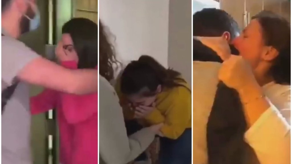 بالفيديو/ لحظات مؤثرة تنتشر عبر مواقع التواصل...هكذا استقبلت بعض العائلات اللبنانية أولادها المغتربين الذين أتوا فجأة لتمضية عطلة الأعياد: بالأحضان والبكاء والصدمة!