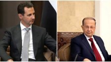 الرئيس عون تلقى بطاقة تهنئة بالأعياد من الرئيس السوري بشار الأسد