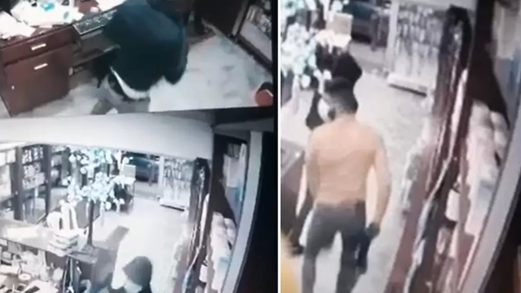 بالفيديو/ كاميرات المراقبة توثّق لحظة سرقة صيدلية المدينة في زحلة والإعتداء على الصيدلاني