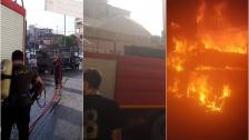 بالصور/ إخماد حريق داخل مسجد في الغازية 