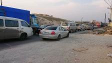 أصحاب شاحنات قطعوا طريق بعلبك حمص الدولية على خلفية إجراءات أمنية للجيش لمنع التهريب