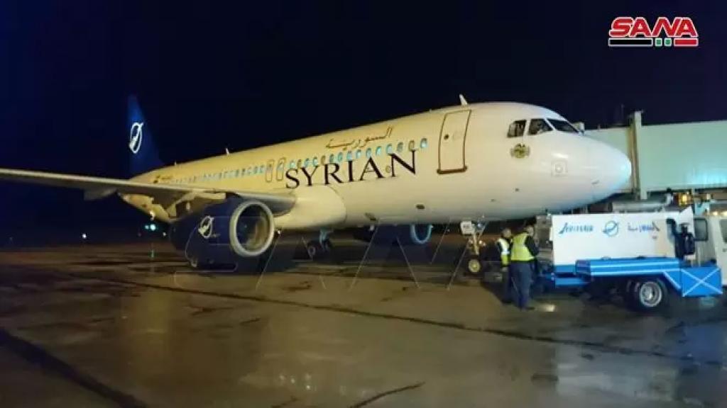 في أول رحلة بين المطارين.... طائرة سورية إنطلقت من مطار حلب حطّت في مطار بيروت الدولي!