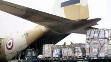 وصول 3 طائرات مساعدات من مصر والجامعة العربية الى مطار بيروت تحمل مستلزمات وأدوات طبية 