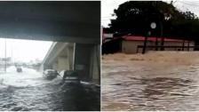 اثر الامطار الغزيرة ... الطرقات اللبنانية تغرق بالمياه من جديد ! (فيديوهات)