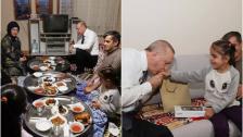 بالصور/ أردوغان يحل ضيفًا على مائدة إفطار أحد المواطنين البسطاء في قضاء مماق في العاصمة أنقرة
